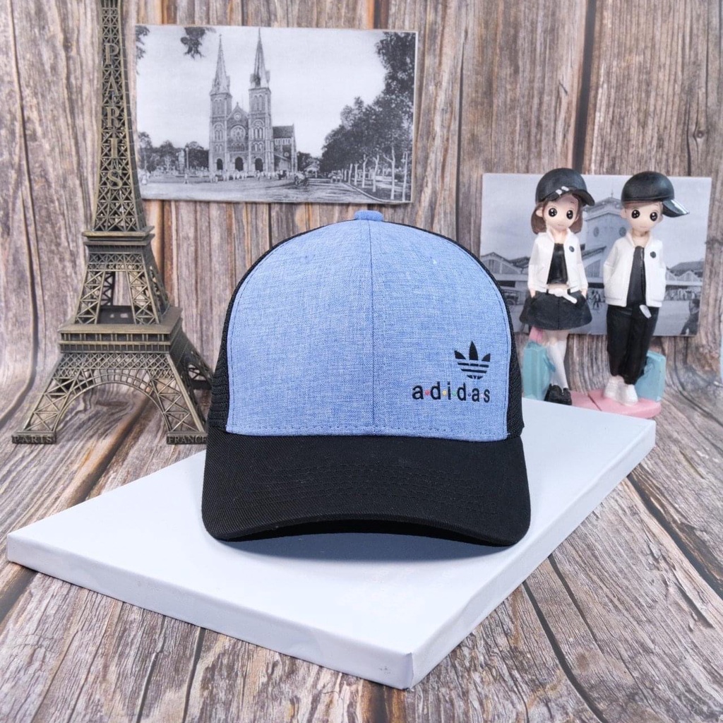 (NEW2022) Nón kết, mũ lưỡi trai nam nữ Adidas phối lưới vải Kaki xịn chuẩn thời trang (Ảnh thật)