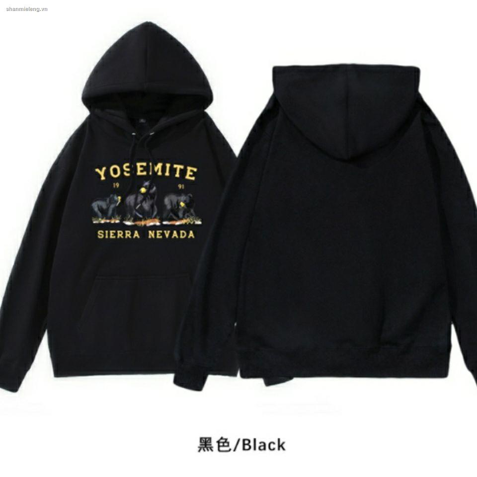 Áo Hoodie Cotton Phối Nhung Tay Dài Dáng Rộng Màu Đen Đơn Giản Dành Cho Nữ | BigBuy360 - bigbuy360.vn