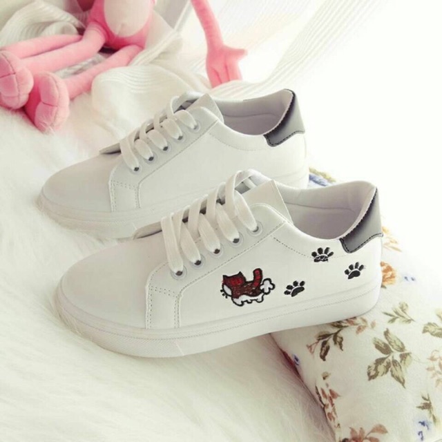 (free ship) Giầy thể thao nữ hình mèo