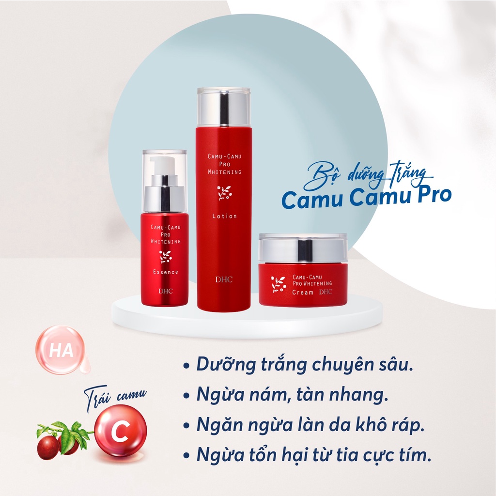 Bộ Dưỡng Trắng Da Mặt Nhật Bản DHC Camu Camu Pro Whitening