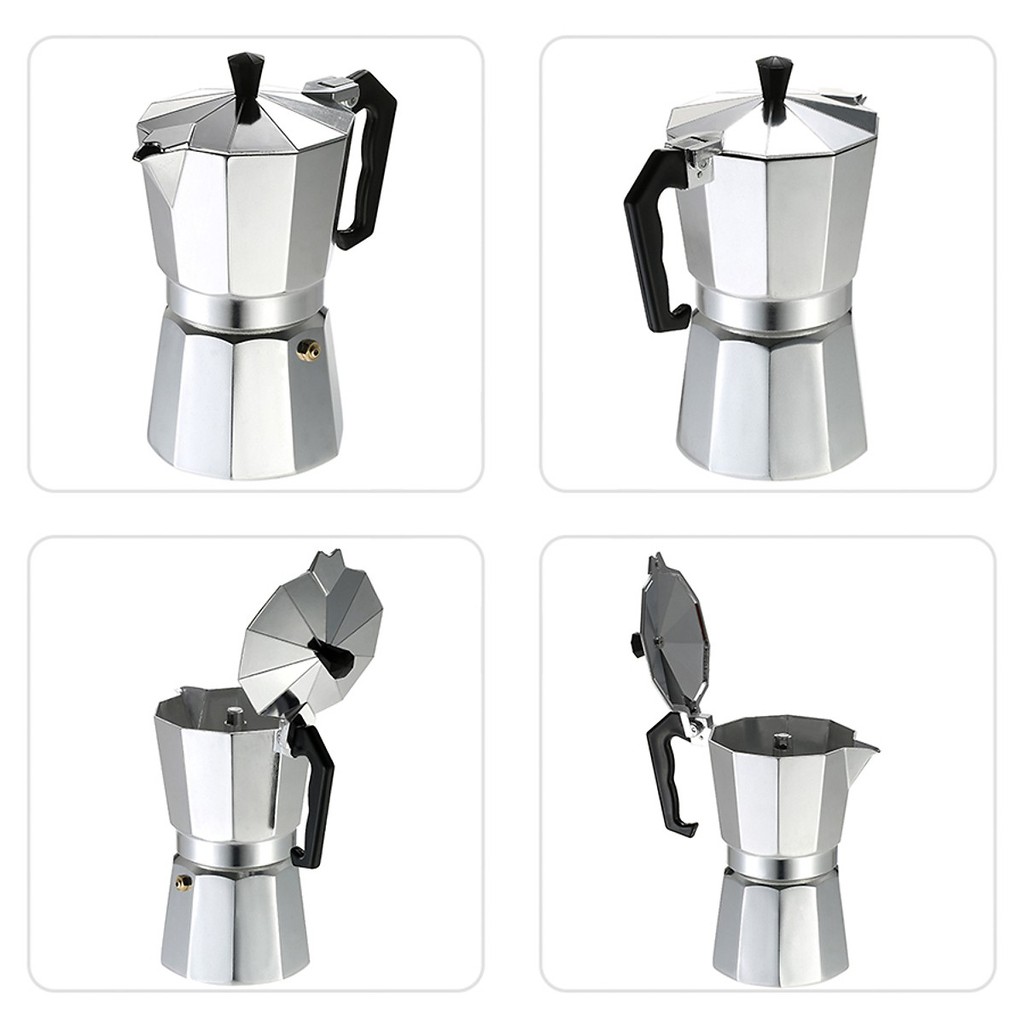 Ấm Pha Cà Phê Moka Express  Italy Cao Cấp Phong Cách Ý Truyền Thống - Make The Best Coffee With Moka Pot