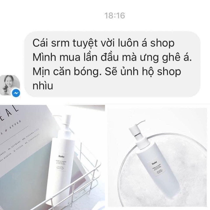 [FREE SHIP] Sữa Rửa Mặt Huxley 200ml