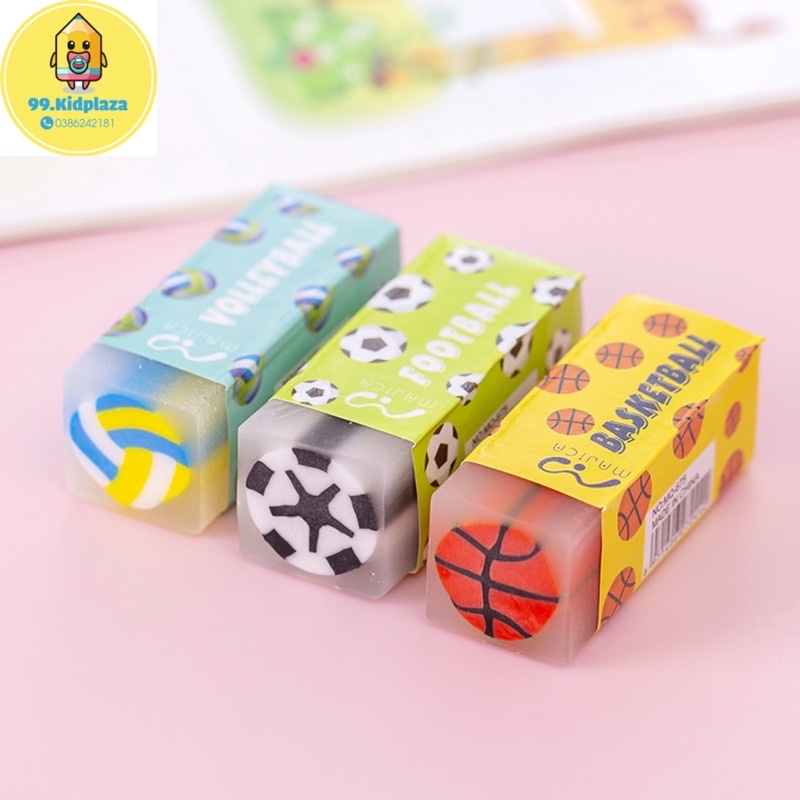 Gôm tẩy bút chì họa tiết hoa trái bóng mùi thơm cute dễ thương KidPlaza