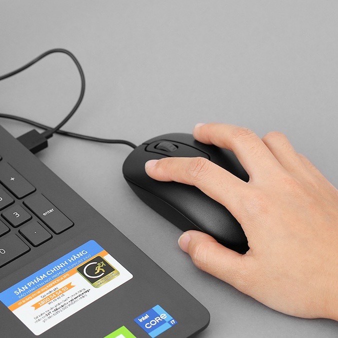 Chuột Có Dây Rapoo N200 Đen 1600 DPI - Hàng chính hãng