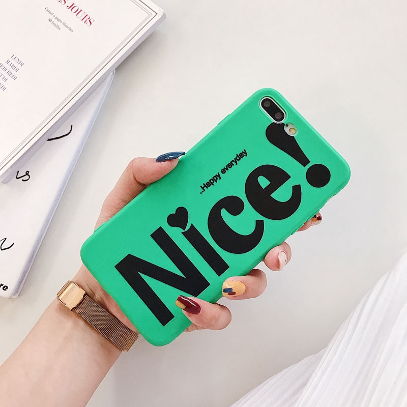 Ốp điện thoại TPU in chữ xinh xắn cho Iphone 6 6s 6plus 6splus 7 8 7plus 8plus X XS XR XS Max | BigBuy360 - bigbuy360.vn