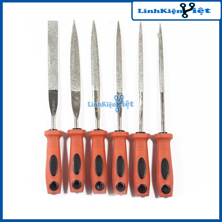 Bộ 6 Thanh Mài Hợp Kim Asaki AK-3903