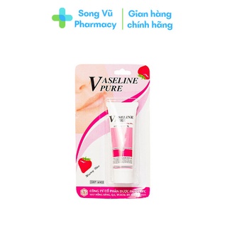 Tube dưỡng ẩm môi toàn thân Vaseline Pure Hương dâu OPC - 10gr
