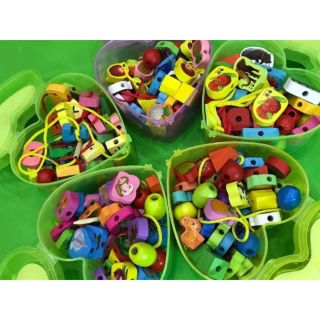 XÂU HẠT GỖ CHO BÉ TẬP KỸ NĂNG