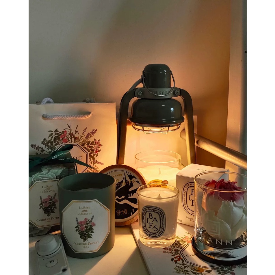 Đèn đốt nến thơm Lofree chính hãng phong cách đèn dầu vintage, tặng kèm 2 bóng đèn