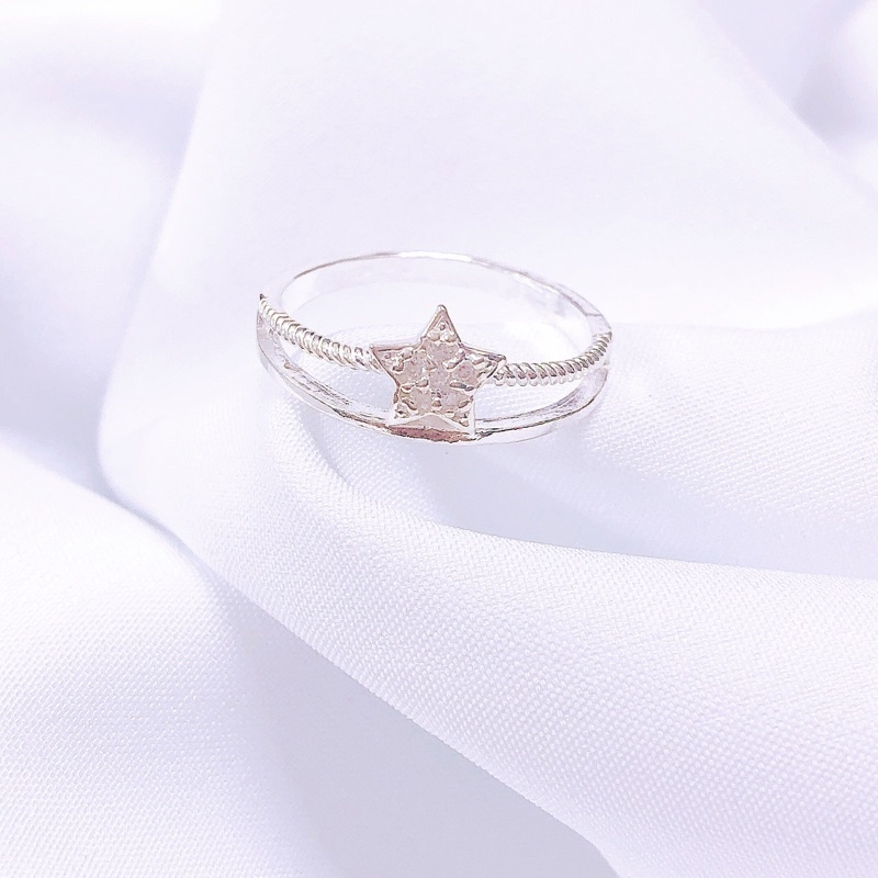 Nhẫn ngôi sao may mắn LINH MIU SILVER, Nhẫn nữ bạc ta
