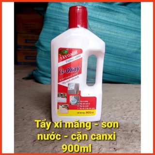 Nước tẩy xi măng, lau gạch G okay, tẩy vết ố trên gạch !