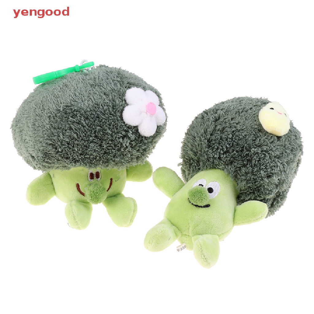 Móc Khóa Hình Rau Củ Broccoli Nhồi Bông Dễ Thương