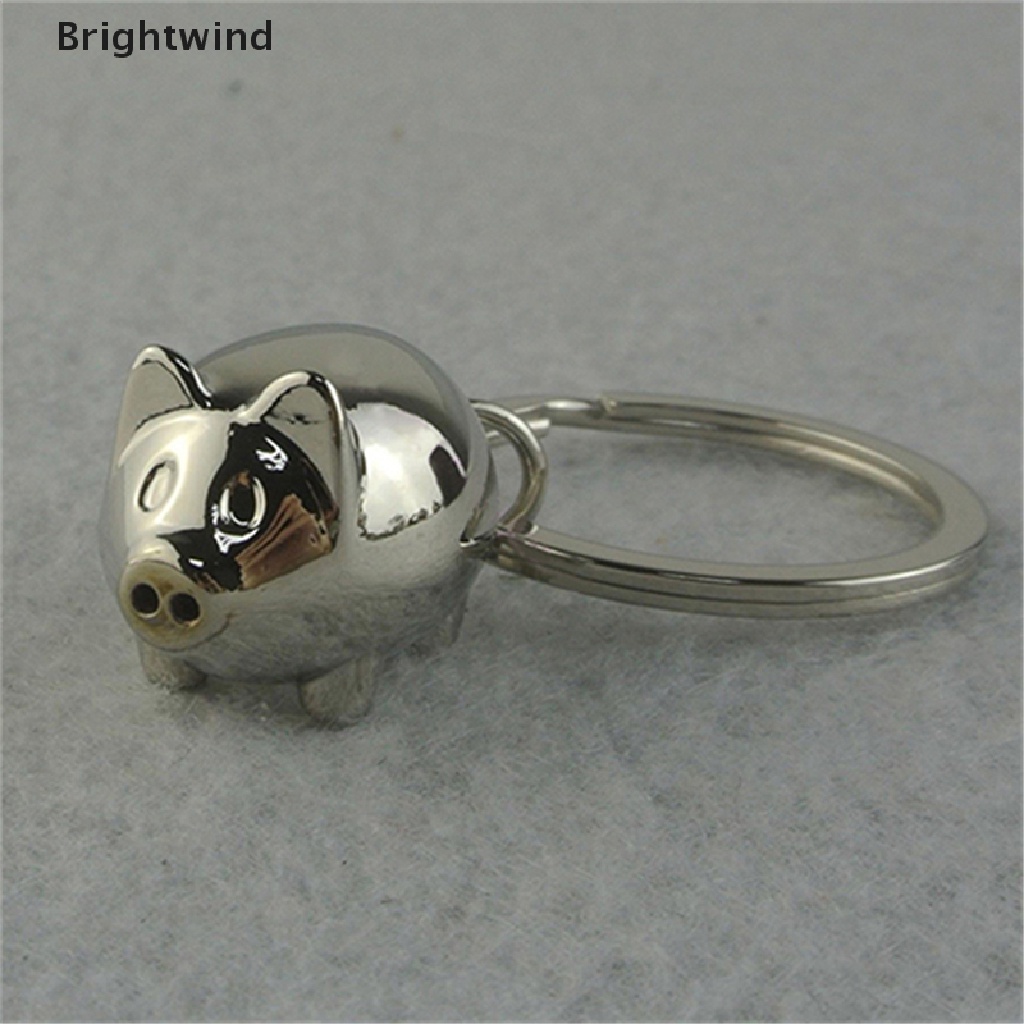 [Brightwind] 1Pcs Lovely Mini Pig Keychain Keyring Keyfob Cute Gift Ring Charm Decoration Hot Sell