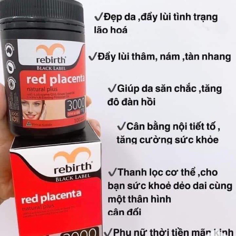 NHAU THAI CỪU ĐỎ 𝗥𝗘𝗕𝗜𝗥𝗧𝗛 𝗥𝗘𝗗 𝗣𝗟𝗔𝗖𝗘𝗡𝗧𝗔 𝟯𝟬𝟬𝟬MG CỦA ÚC