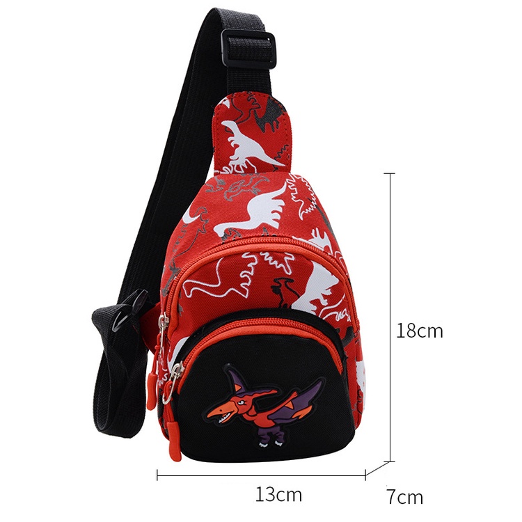 Túi đeo chéo mini cho bé trai bé gái Hạ Băng Designs, túi xách mini trẻ em đựng tiền điện thoại - Khủng Long
