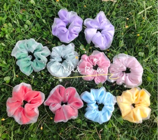 Thun cột tóc vải SCRUNCHIES nhiều mẫu (được chọn mẫu)