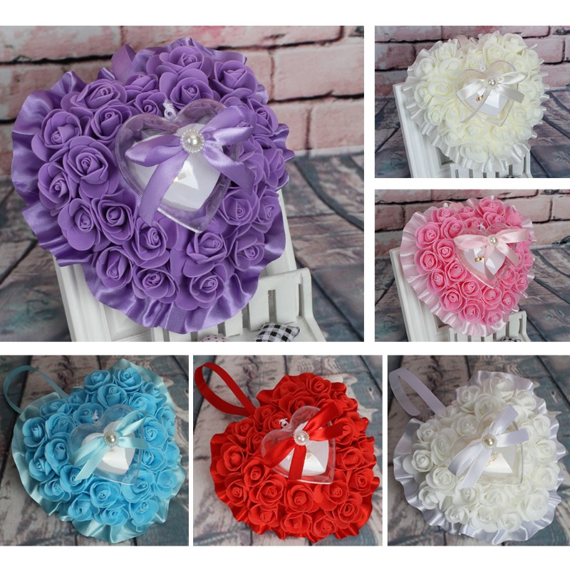 Hộp nhẫn gối để nhẫn cưới