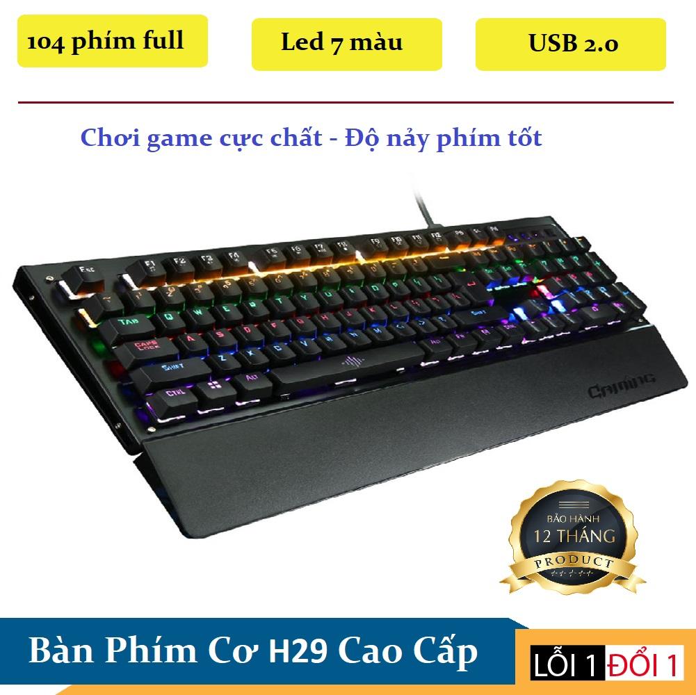 Bàn Phím Cơ Siêu Khủng, Loại Dài H29 - Thiết Kế Chắc Chắn, Đẹp Mắt, Bền bảo hành 12 tháng 1 đổi 1