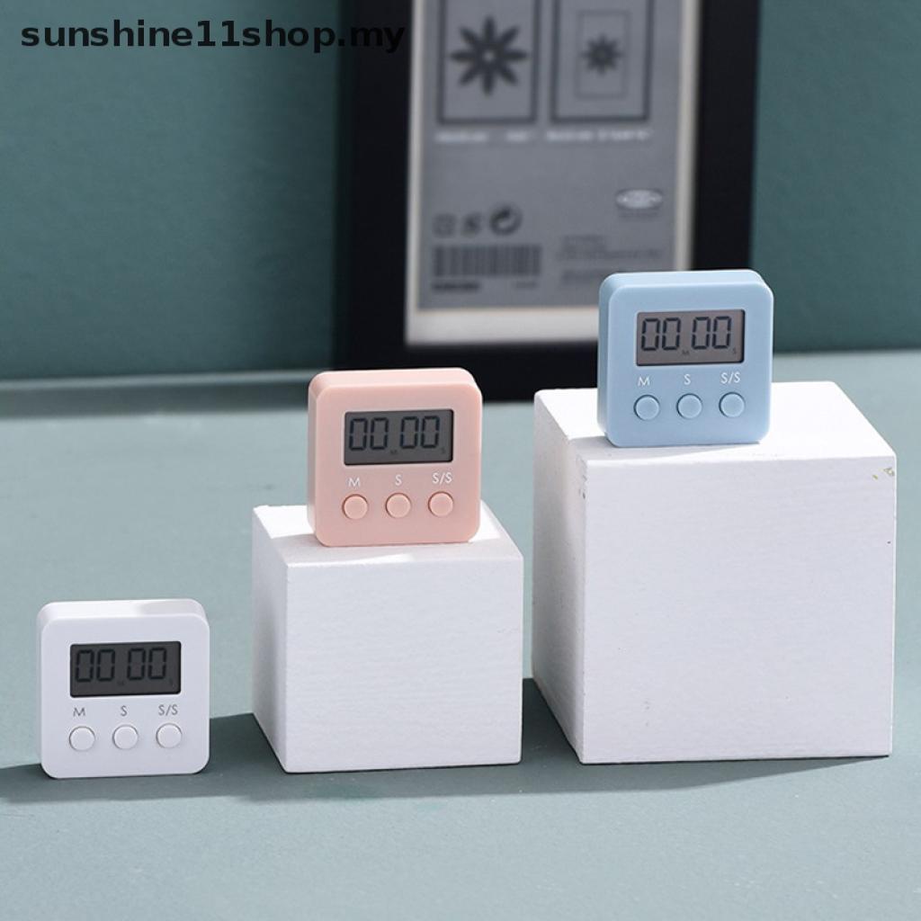 Đồng hồ báo thức điện tử mini màn hình LCD 3 màu đa năng cho nhà bếp [sunshine11shop]