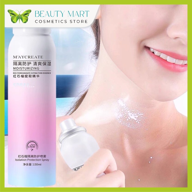 Xịt chống nắng Maycreate 150ml nâng tone da