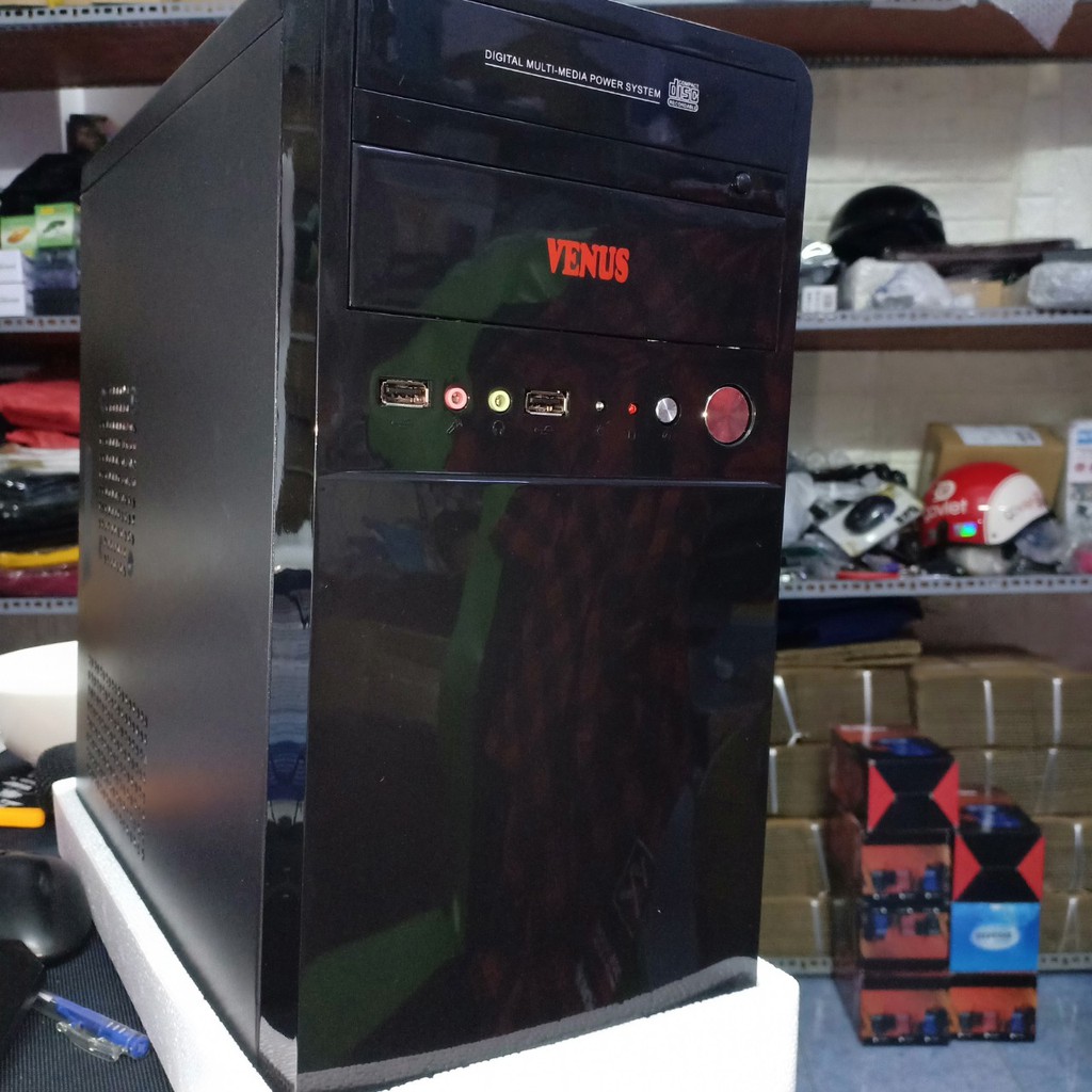 Thùng Pc maxseting LoL giá rẻ case mới 100% (cpu 3,9ghz,Ram 4G, VGA 1G)