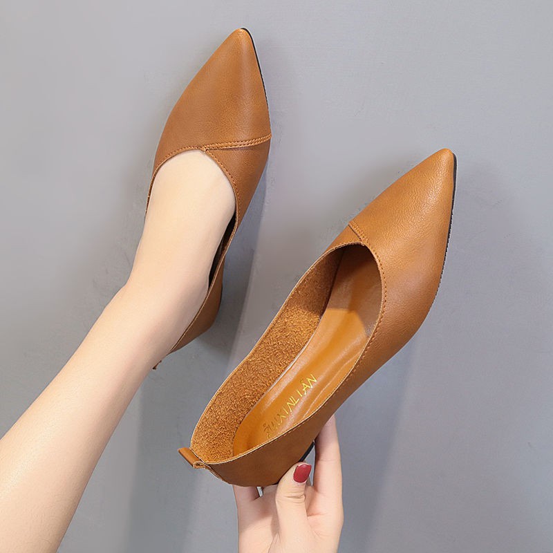 Giày Búp Bê Da Mềm Gót Vuông Thời Trang Cho Nữ 2019 | BigBuy360 - bigbuy360.vn