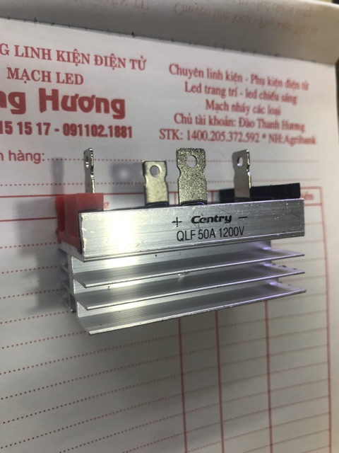Cầu Điot 4 chân 50A 1200v giá 1 cái
