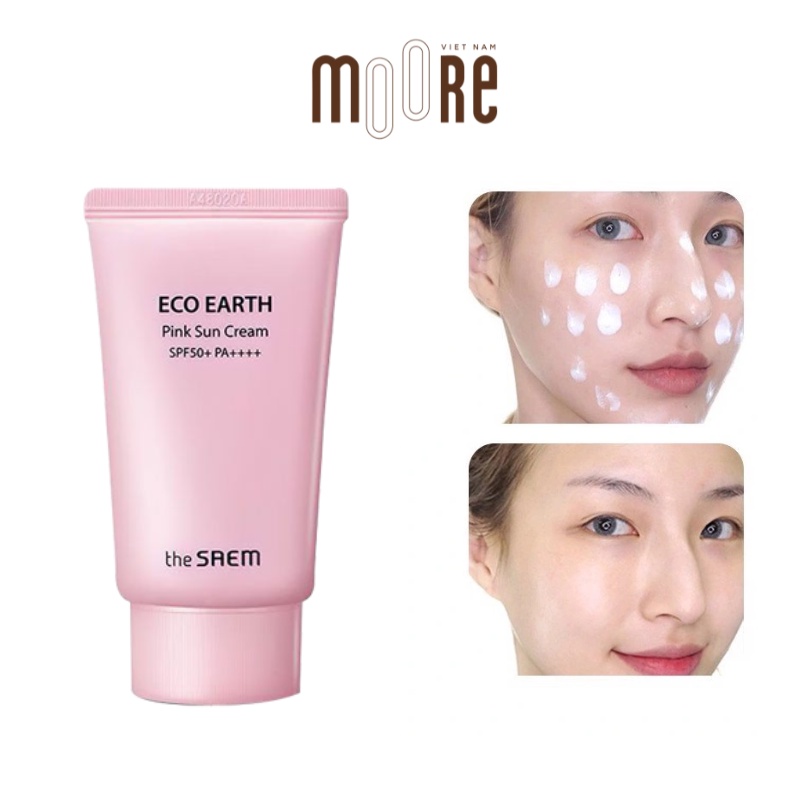 Kem chống nắng The Saem Eco Earth Power Sun Cream SPF50+ PA++++ 50ml