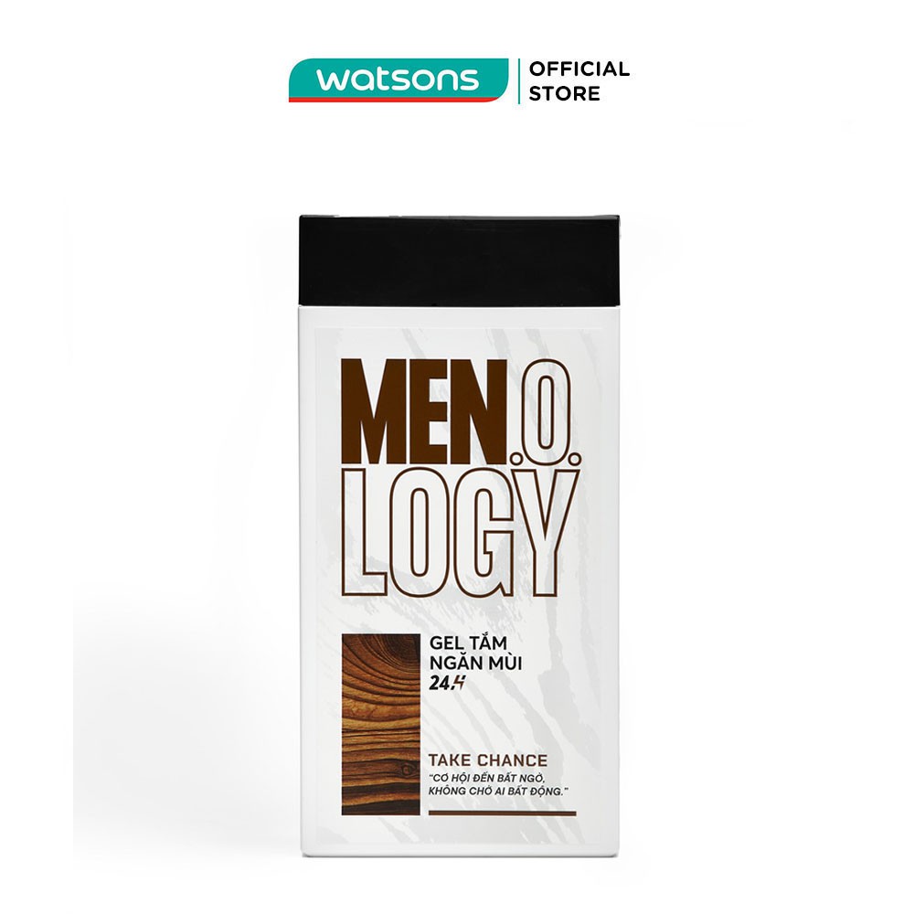 Gel Tắm Men.o.logy Take Chance Ngăn Mùi 24H Hương Xạ Hương và Hổ Phách 350ml