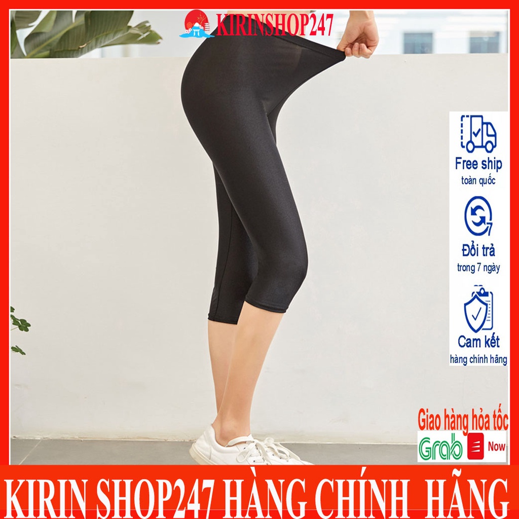 Quần Legging Lửng Ngố Nâng Mông Cạp Cao Siêu Thời Trang