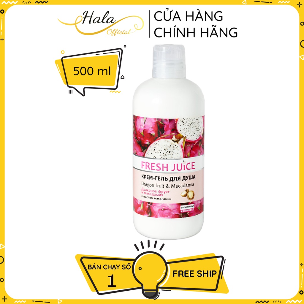 Sữa tắm Fresh Juice dưỡng ẩm và tái tạo da hương trái cây 500ml - BioTopcare Official