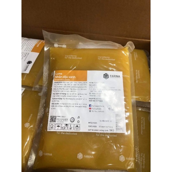 Nhân trung thu Farina , gói 1kg, nhân bánh trung thu Farina cao cấp