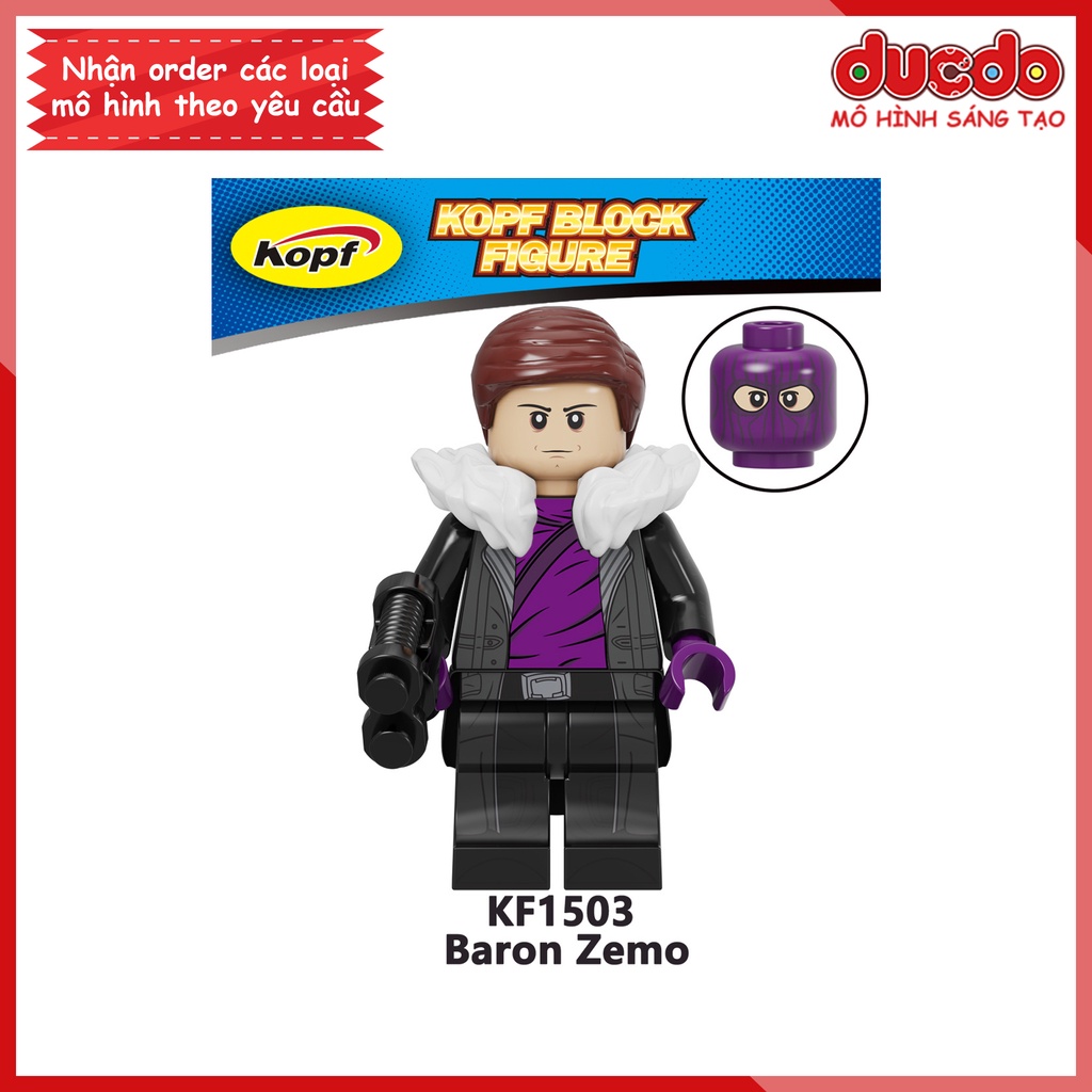 Minifigures nhân vật trong Marvel Winter Soldier Falcon - Đồ chơi Lắp ghép Xếp hình Mini Mô hình Iron Man Kopf KF6135