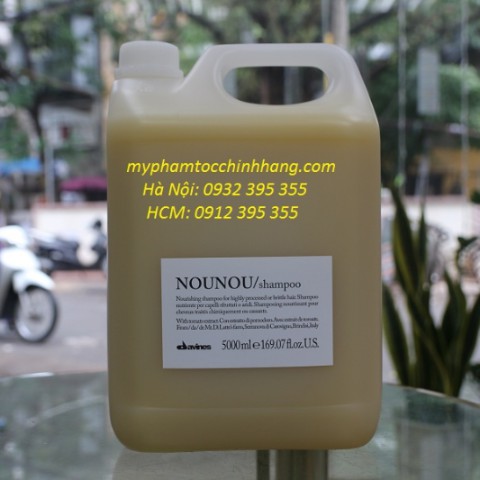 DẦU GỘI XẢ DAVINES NOUNOU CHO TÓC NHUỘM VÀ HƯ TỔN 5000ML*2