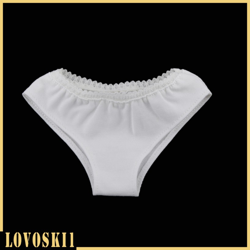 [LOVOSKI1] 1/6 Solid White Underwear Briefs for BJD SD DOD Dollfie Dolls Clothes