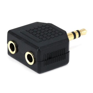 Đầu chia rắc loa chuẩn 3.5 từ 1 ra 2 (Đen)