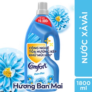 Nước Xả Vải Comfort Đậm Đặc Hương Ban Mai Chai 1,8L