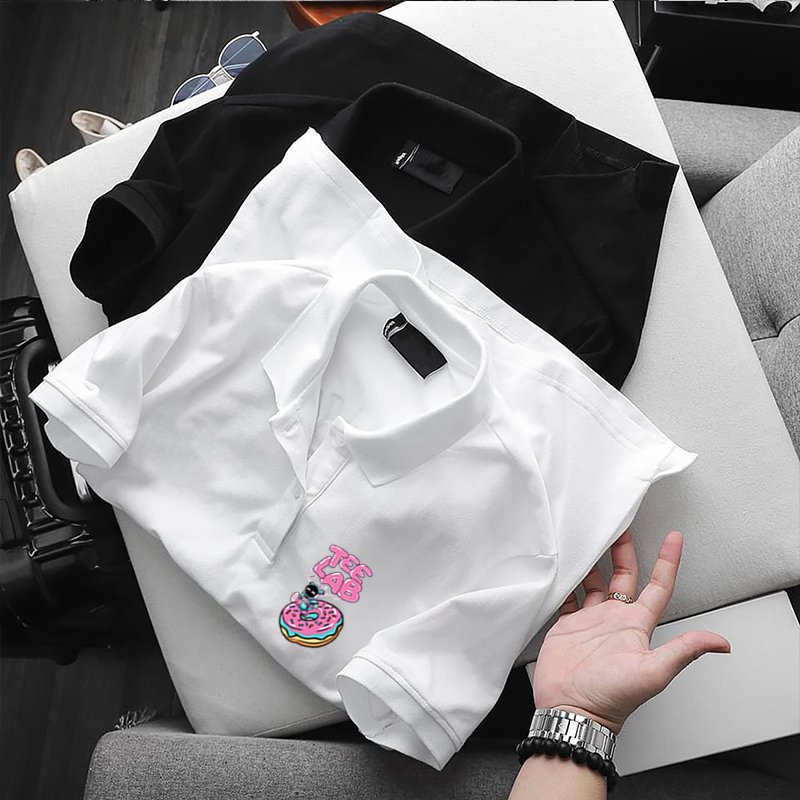 Áo Polo TEELAB, Full Size Nam Nữ, áo thun có cổ trắng, đen, cổ trụ Unisex chất Thun Cá Sấu Poly Thái KKimshop