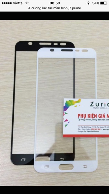 Cường lực j7 Prime, j5 Prime 3D full màn hình