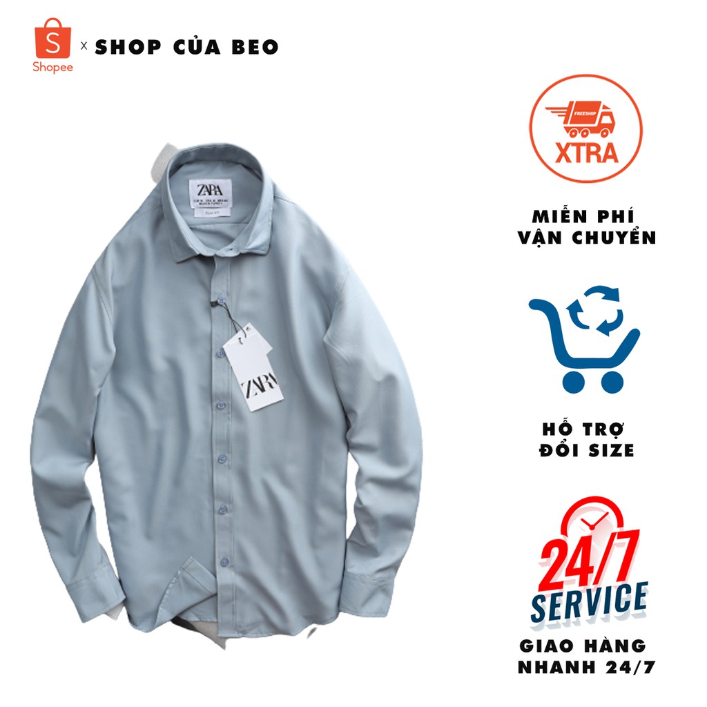 [BAO ĐỔI TRẢ] Áo sơ mi ZARA [MÀU ĐỘC LẠ] cực chất, lôi cuốn phái yếu