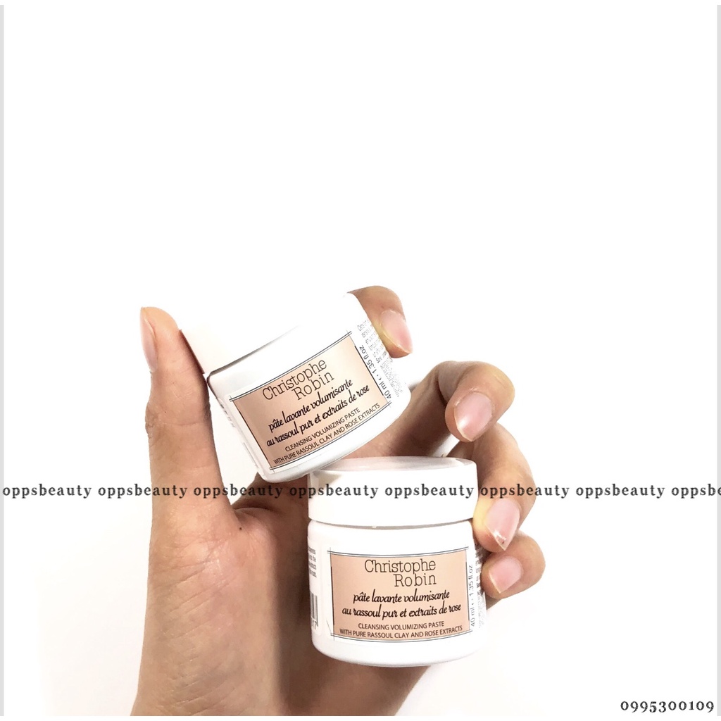 Tẩy da chết cho da đầu làm phồng tóc CHRISTOPHE ROBIN Volume Shampoo Paste  Rassoul Clay Rose Extract