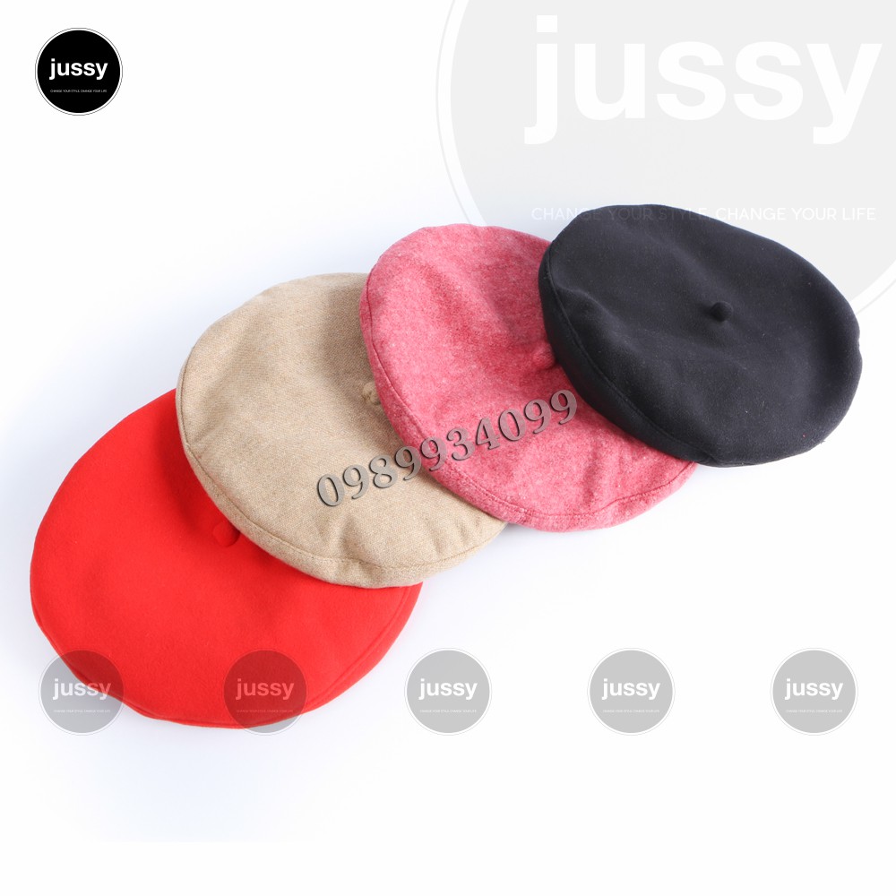 Mũ Nồi Trơn Jussy Fashion Phong Cách Mũ Beret Thời Trang Xuân Hè Phong Cách Nhật Bản Cổ Điển Cho Nữ