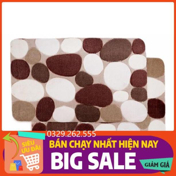 (FreeShip) Hàng dầy đẹp - Thảm lau chân 3D đế cao su chống trơn 40x60cm