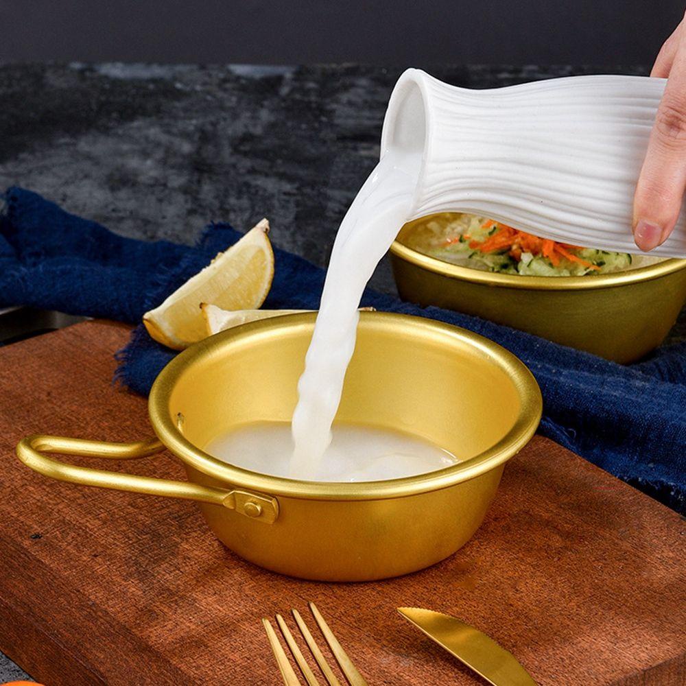 Bát Nhôm Tròn Nấu Cơm / Ramen Phong Cách Hàn Quốc Tiện Dụng Cho Nhà Bếp