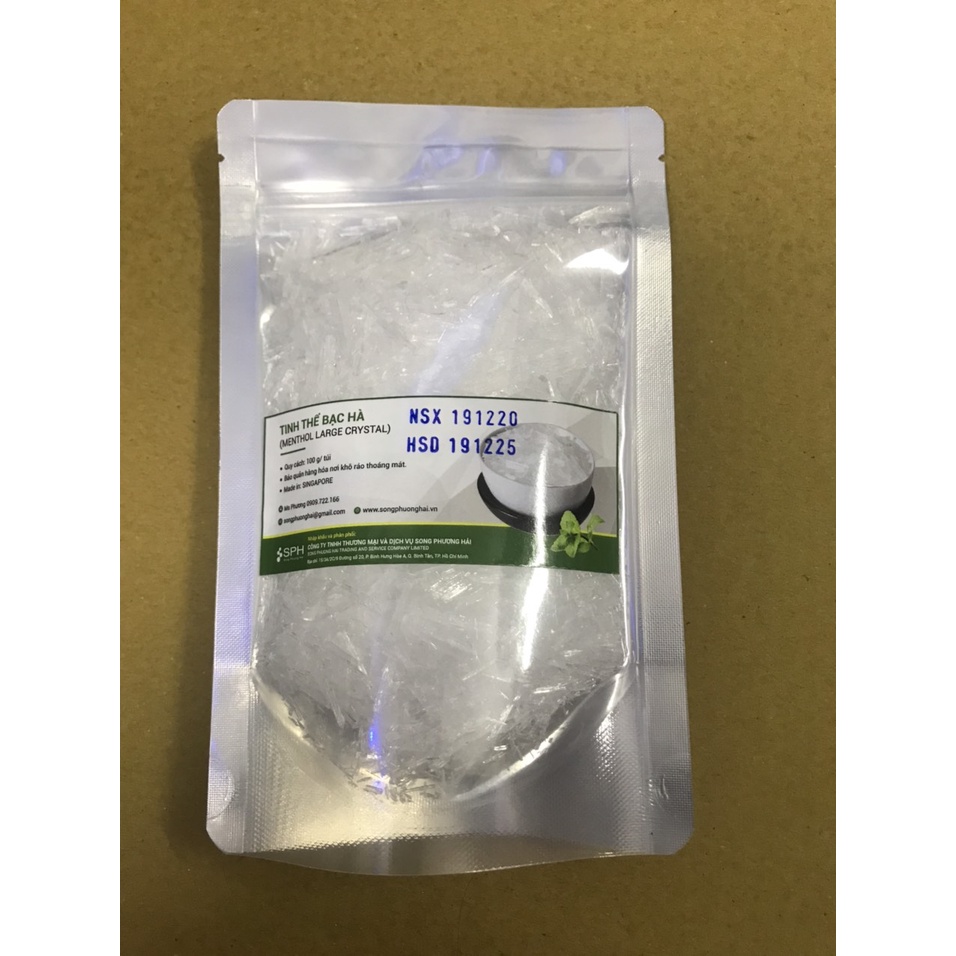 100GR TINH THỂ BẠC HÀ SINGAPORE - MENTHOL CRYSTALS GIÁ TỐT