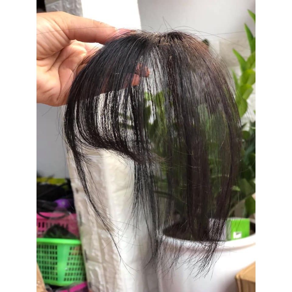 [SIÊU RẺ] Mái thưa tóc thật 3D có da đầu - Hình thật & video