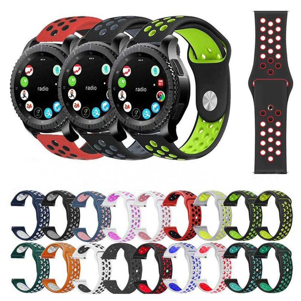 BTLIMER Dây Đeo Hai Màu Thay Thế Cho Đồng Hồ Thông Minh Samsung Galaxy Watch 4 Active 2 Huawei GT 2 Galaxy 3 Amazfit Garmin