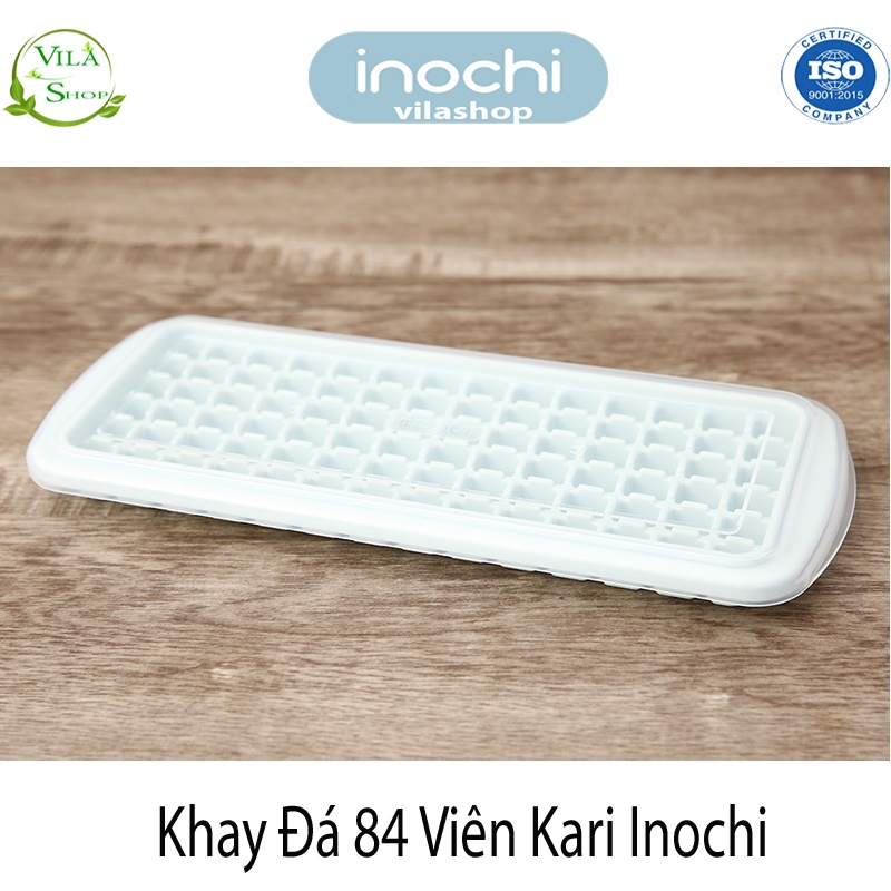 Khay Làm Đá, Khuôn Làm Đá Kari 84 Viên Vuông, Nhựa PP Nguyên Sinh Chính Hãng Inochi - An Toàn - Không Mùi