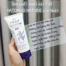 Sữa Rửa Mặt Hatomugi Naturie Skin 130g nội địa Nhật