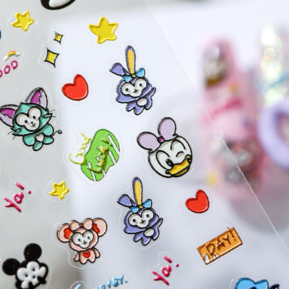 Hình Dán Trang Trí Móng Tay Họa Tiết Hoạt Hình Mickey / Thỏ / Bạch Tuyết Xinh Xắn